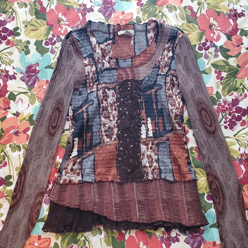 Alberto Makali Ruffle Shirt
